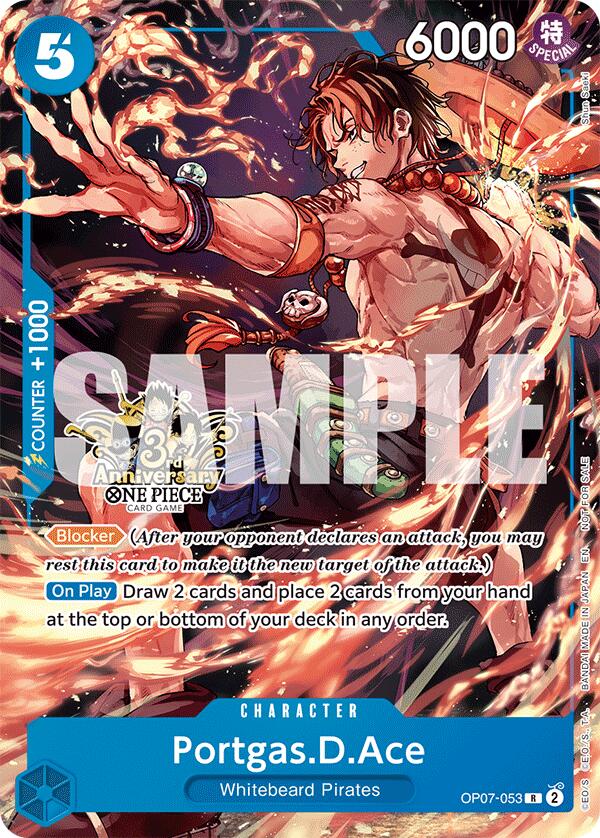 Portgas.D.Ace (OP07-053) (3rd Anniversary Tournament 3 Brothers Pack) [Carrying On His Will: 3rd Anniversary Tournament Cards] | Cards and Coasters CA