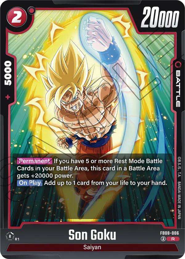 Son Goku (FB08-006) [Saiyan's Pride] | Cards and Coasters CA