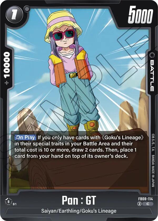 Pan : GT (FB08-114) [Saiyan's Pride] | Cards and Coasters CA