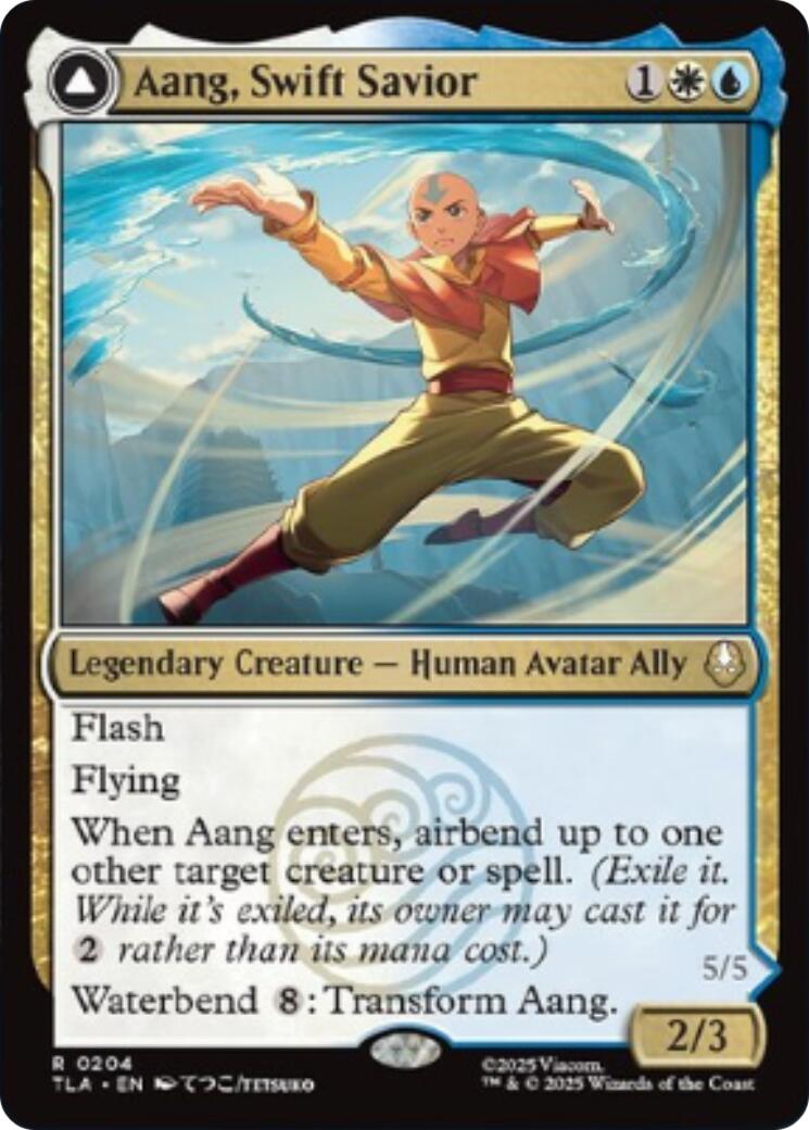 Aang, Swift Savior [Avatar: The Last Airbender] | Cards and Coasters CA