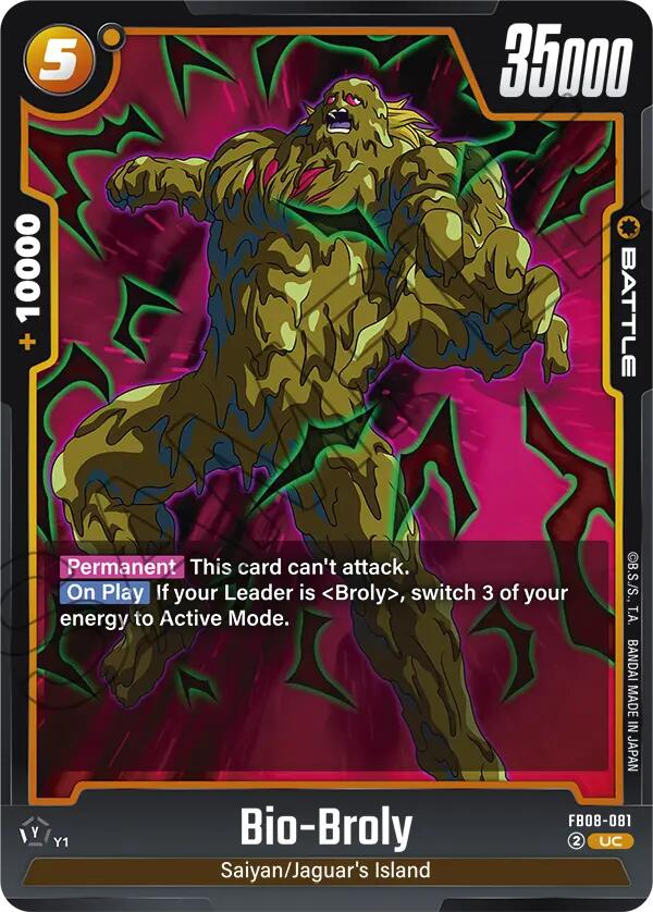 Bio-Broly [Saiyan's Pride] | Cards and Coasters CA