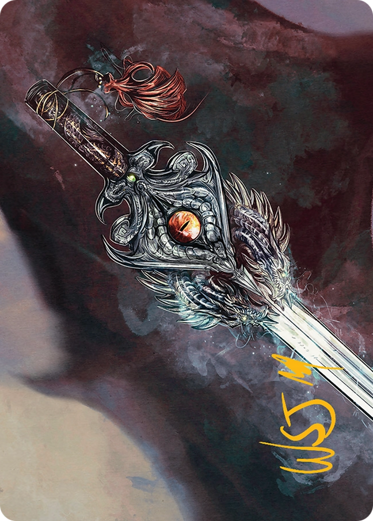 Dragonfire Blade Art Card (40/54) [Tarkir: Dragonstorm Art Series] | Cards and Coasters CA