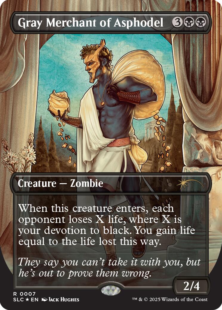 Gray Merchant of Asphodel (Halo Foil) [Secret Lair Countdown Kit] | Cards and Coasters CA