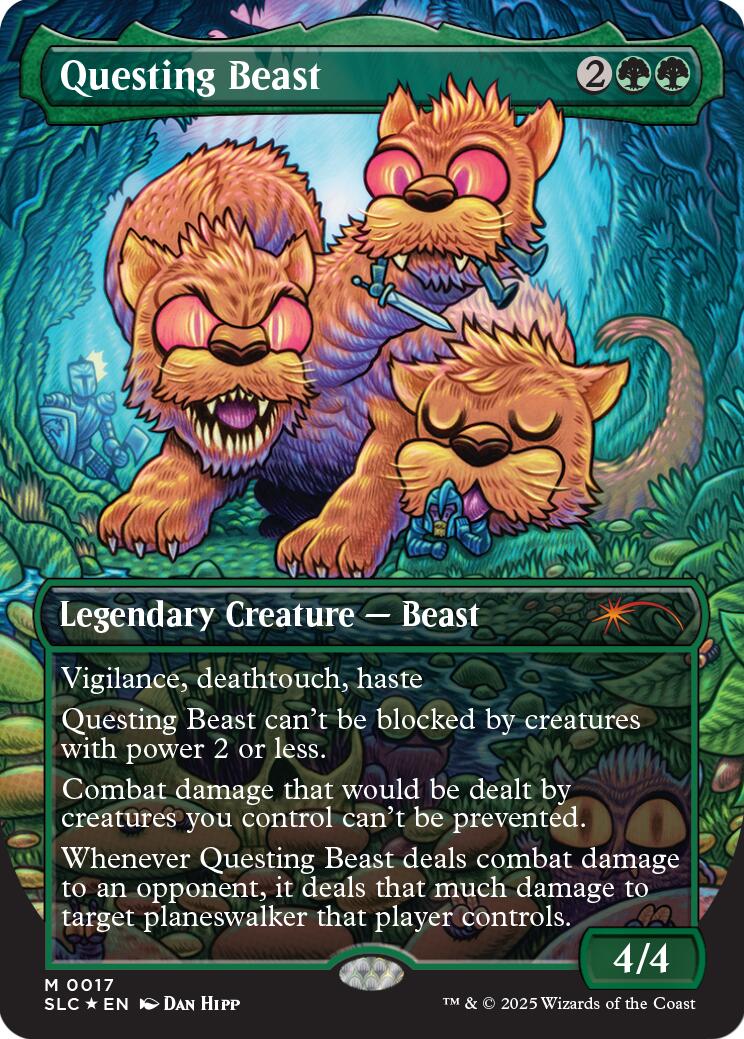 Questing Beast (Halo Foil) [Secret Lair Countdown Kit] | Cards and Coasters CA