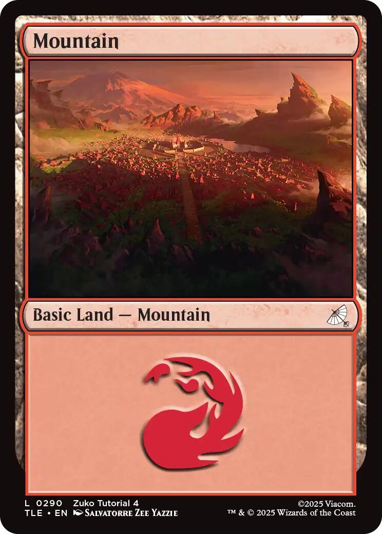 Mountain (0290) [Avatar: The Last Airbender: Eternal-Legal] | Cards and Coasters CA