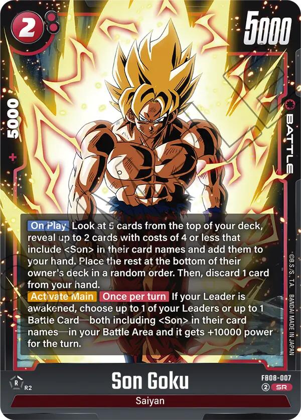 Son Goku (FB08-007) [Saiyan's Pride] | Cards and Coasters CA