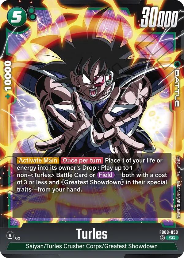 Turles (FB08-059) [Saiyan's Pride] | Cards and Coasters CA