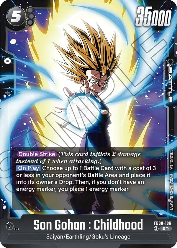 Son Gohan : Childhood (FB08-106) [Saiyan's Pride] | Cards and Coasters CA
