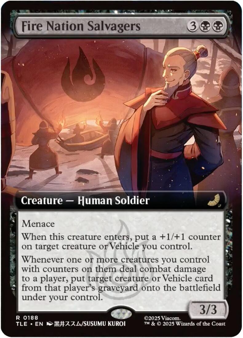 Fire Nation Salvagers (Extended Art) [Avatar: The Last Airbender: Eternal-Legal] | Cards and Coasters CA