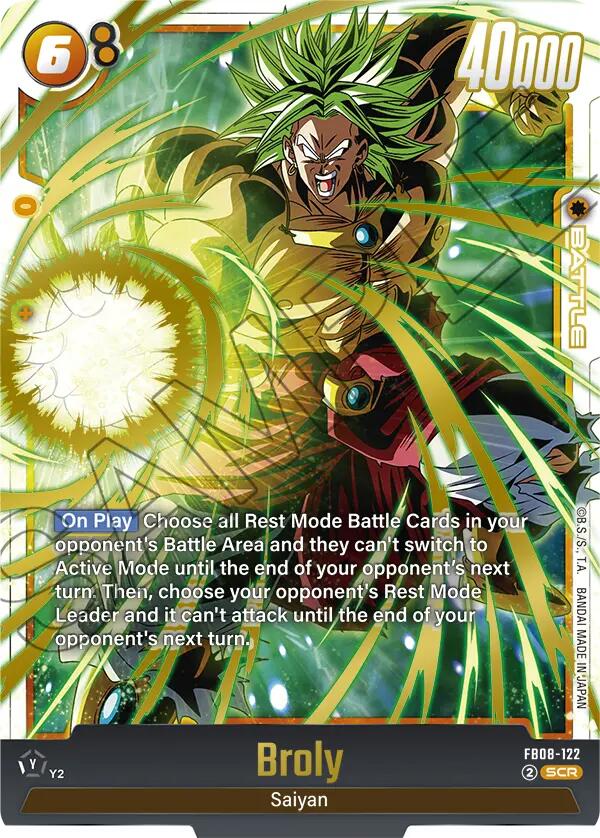 Broly (FB08-122) [Saiyan's Pride] | Cards and Coasters CA