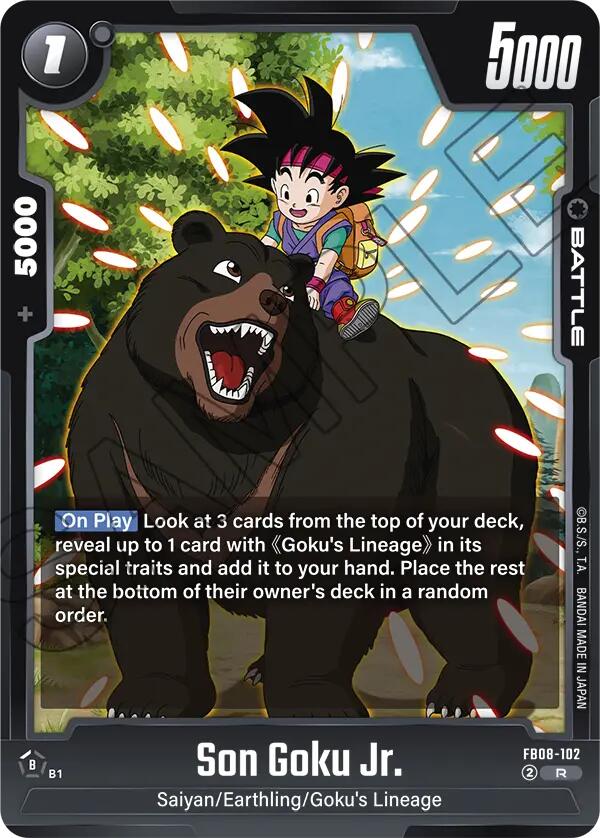 Son Goku Jr. (FB08-102) [Saiyan's Pride] | Cards and Coasters CA