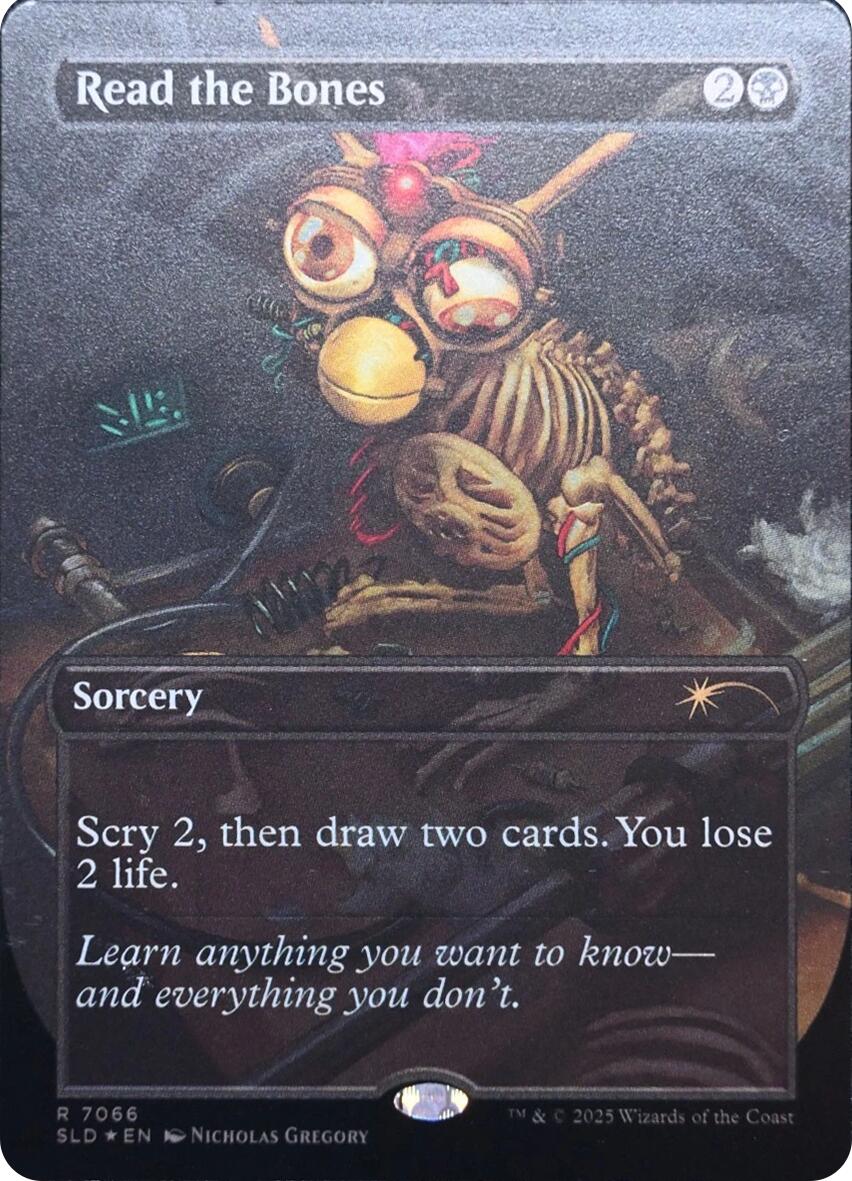 Read the Bones (Rainbow Foil) [Secret Lair Drop Series] | Cards and Coasters CA