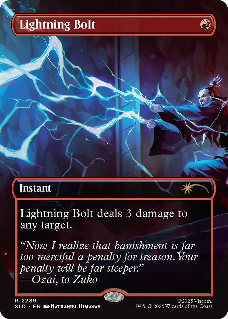 Lightning Bolt (2289) [Secret Lair Drop Series] | Cards and Coasters CA