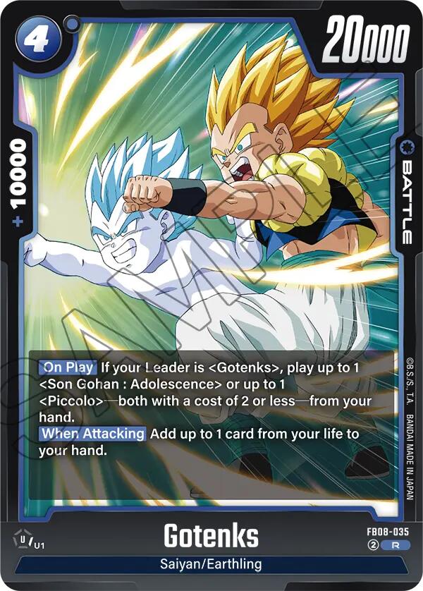 Gotenks [Saiyan's Pride] | Cards and Coasters CA