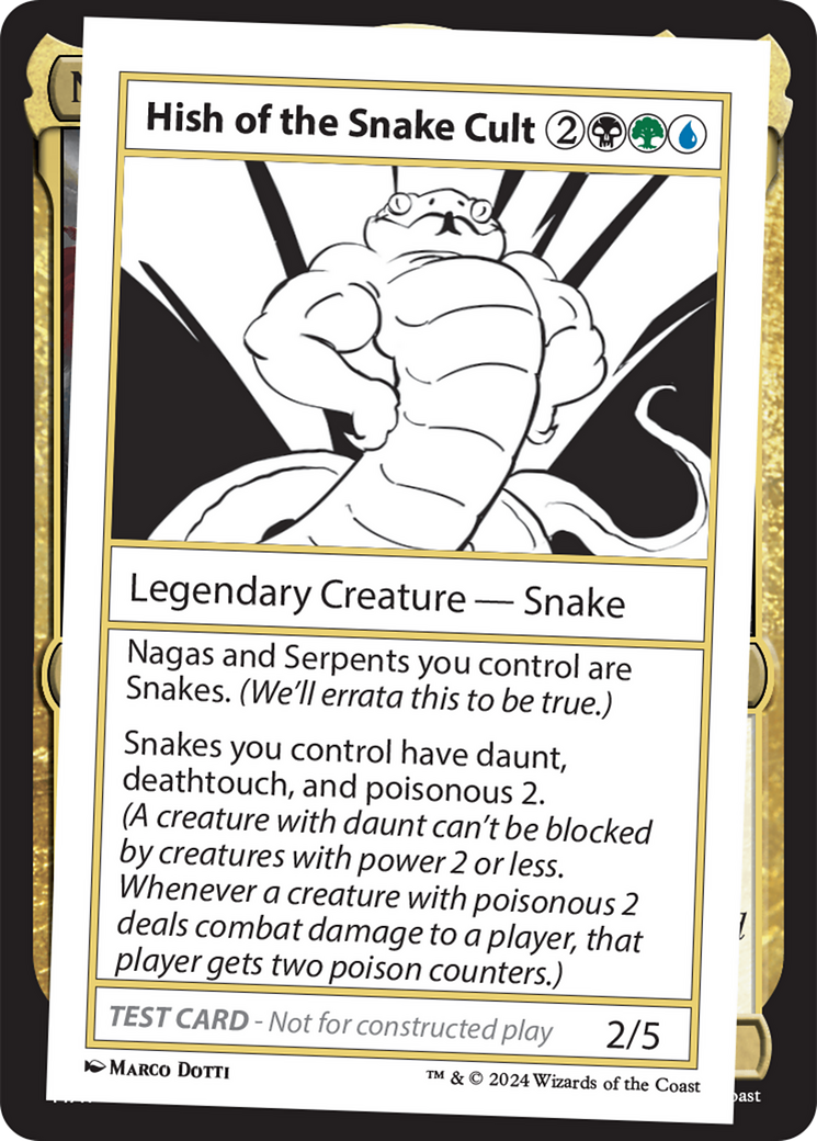 Hish of the Snake Cult [Mystery Booster 2 Playtest Cards] | Cards and Coasters CA