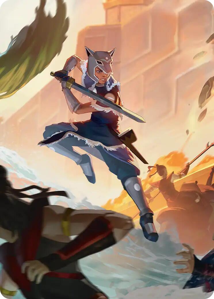 Sokka's Charge Art Card [Avatar: The Last Airbender Art Series] | Cards and Coasters CA