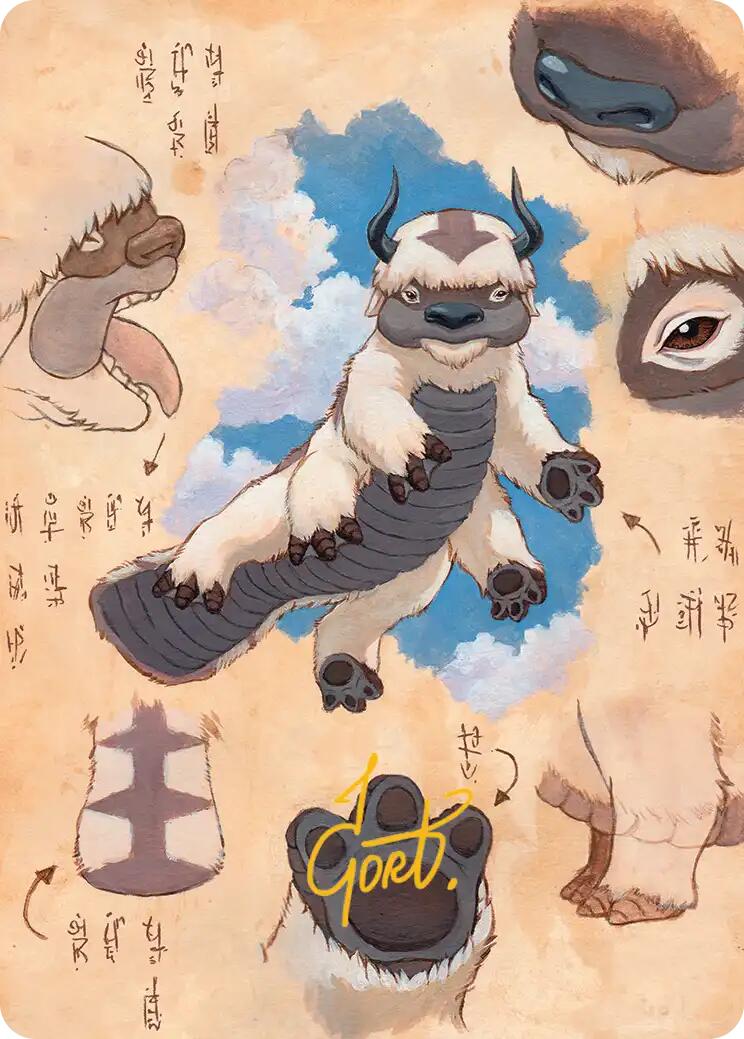 Appa, Steadfast Guardian Art Card (Gold-Stamped Signature) [Avatar: The Last Airbender Art Series] | Cards and Coasters CA