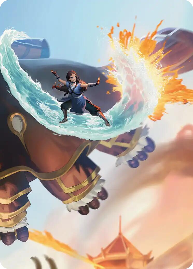 Katara's Reversal Art Card [Avatar: The Last Airbender Art Series] | Cards and Coasters CA