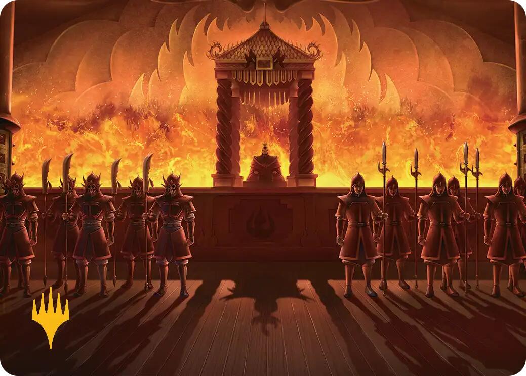 Fire Lord Ozai Art Card (Gold-Stamped Planeswalker Symbol) [Avatar: The Last Airbender Art Series] | Cards and Coasters CA