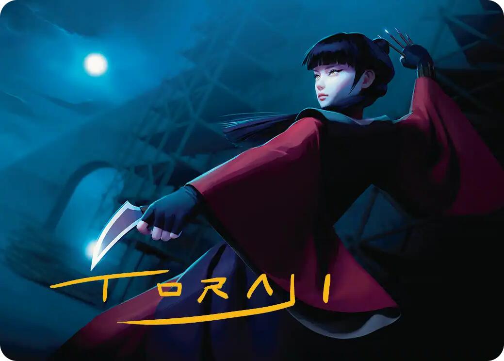 Mai, Jaded Edge Art Card (Gold-Stamped Signature) [Avatar: The Last Airbender Art Series] | Cards and Coasters CA