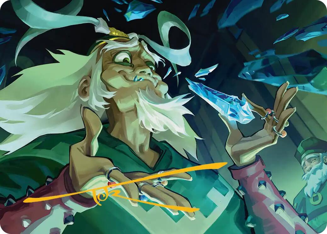 Bumi, King of Three Trials Art Card (Gold-Stamped Signature) [Avatar: The Last Airbender Art Series] | Cards and Coasters CA