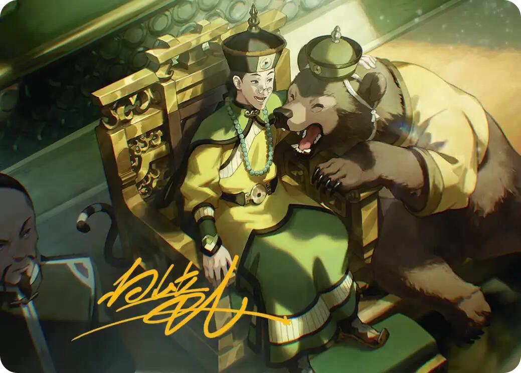 The Earth King Art Card (Gold-Stamped Signature) [Avatar: The Last Airbender Art Series] | Cards and Coasters CA