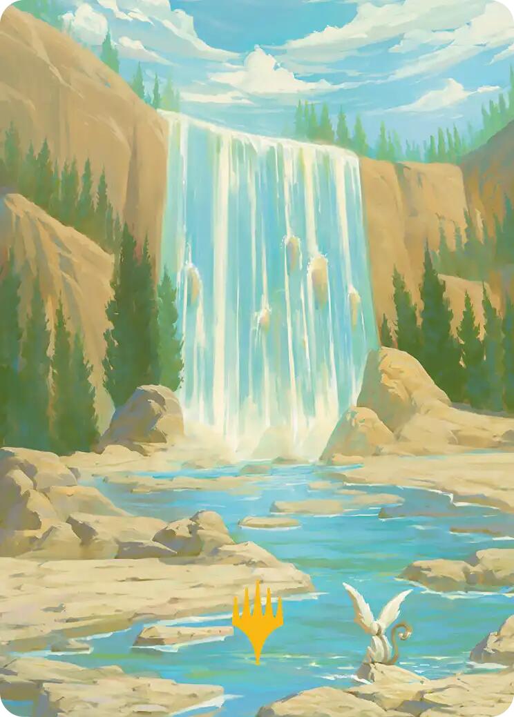 Island Art Card (Gold-Stamped Signature) [Avatar: The Last Airbender Art Series] | Cards and Coasters CA