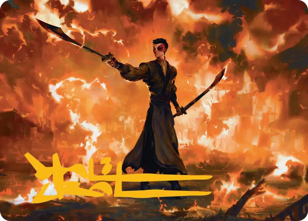 Zuko, Conflicted Art Card (Gold-Stamped Signature) [Avatar: The Last Airbender Art Series] | Cards and Coasters CA