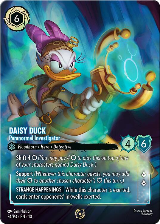 Daisy Duck - Paranormal Investigator (Store Championship) (24) [Promo Cards] | Cards and Coasters CA