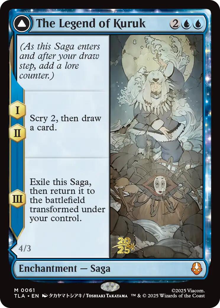 The Legend of Kuruk [Avatar: The Last Airbender Prerelease Cards] | Cards and Coasters CA