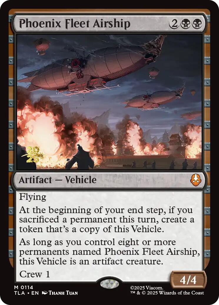 Phoenix Fleet Airship [Avatar: The Last Airbender Prerelease Cards] | Cards and Coasters CA