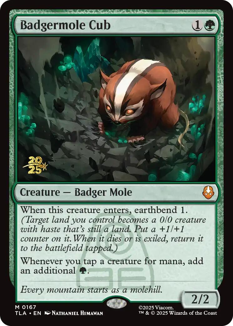 Badgermole Cub [Avatar: The Last Airbender Prerelease Cards] | Cards and Coasters CA