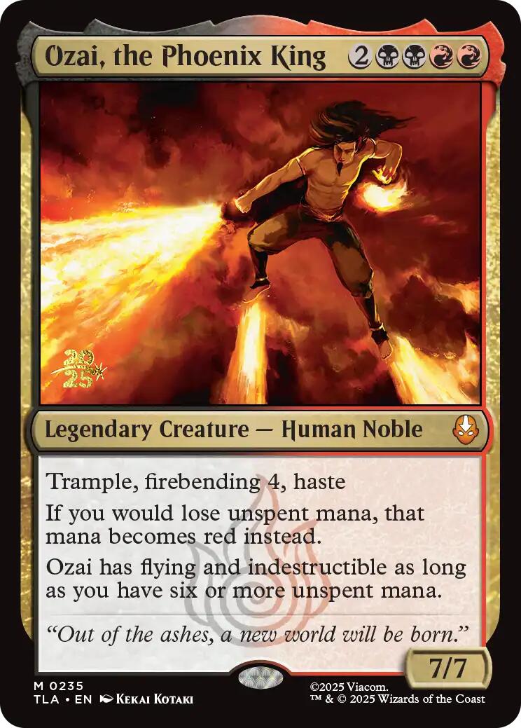Ozai, the Phoenix King [Avatar: The Last Airbender Prerelease Cards] | Cards and Coasters CA