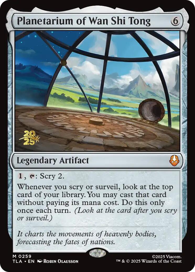 Planetarium of Wan Shi Tong [Avatar: The Last Airbender Prerelease Cards] | Cards and Coasters CA