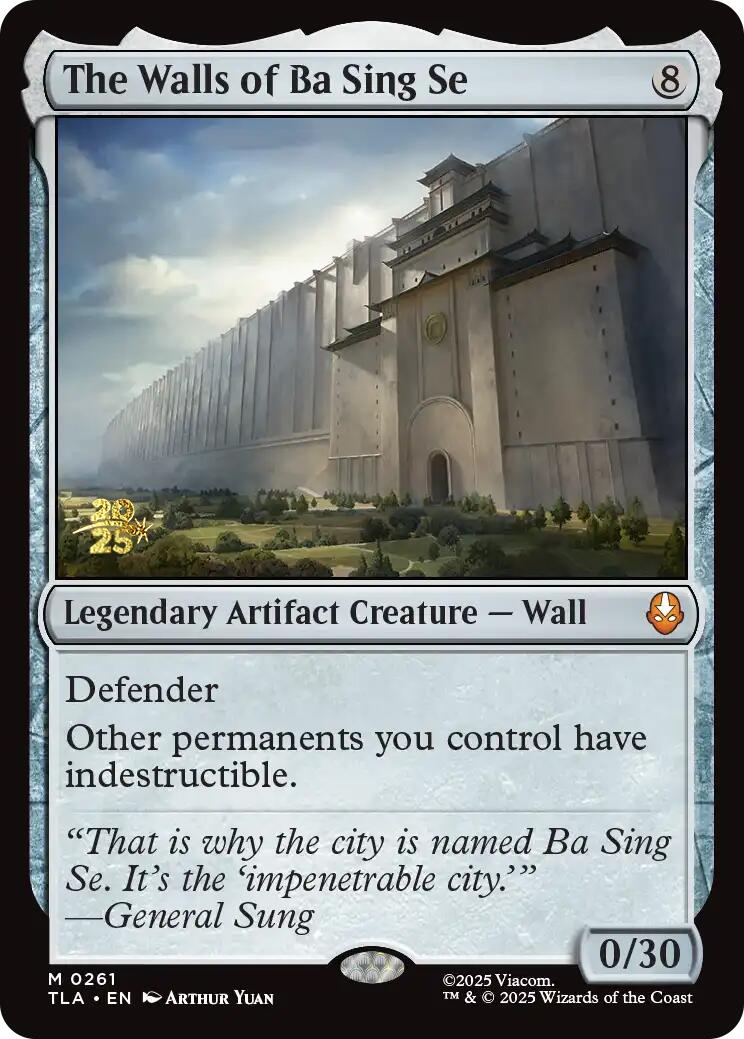 The Walls of Ba Sing Se [Avatar: The Last Airbender Prerelease Cards] | Cards and Coasters CA
