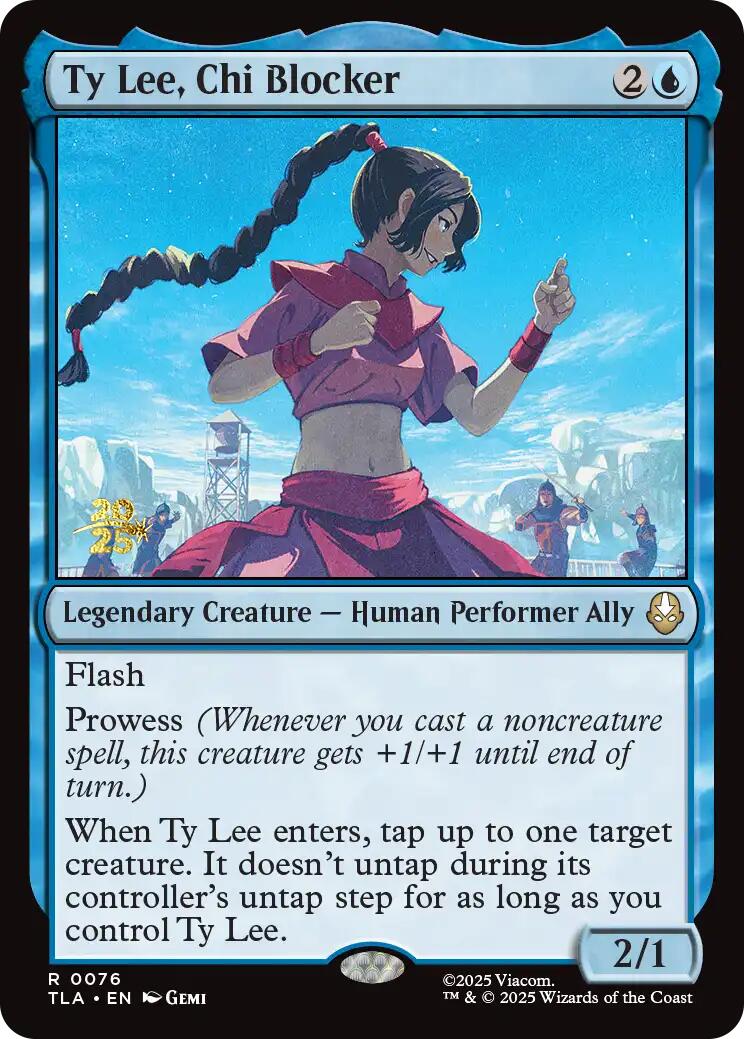 Ty Lee, Chi Blocker [Avatar: The Last Airbender Prerelease Cards] | Cards and Coasters CA