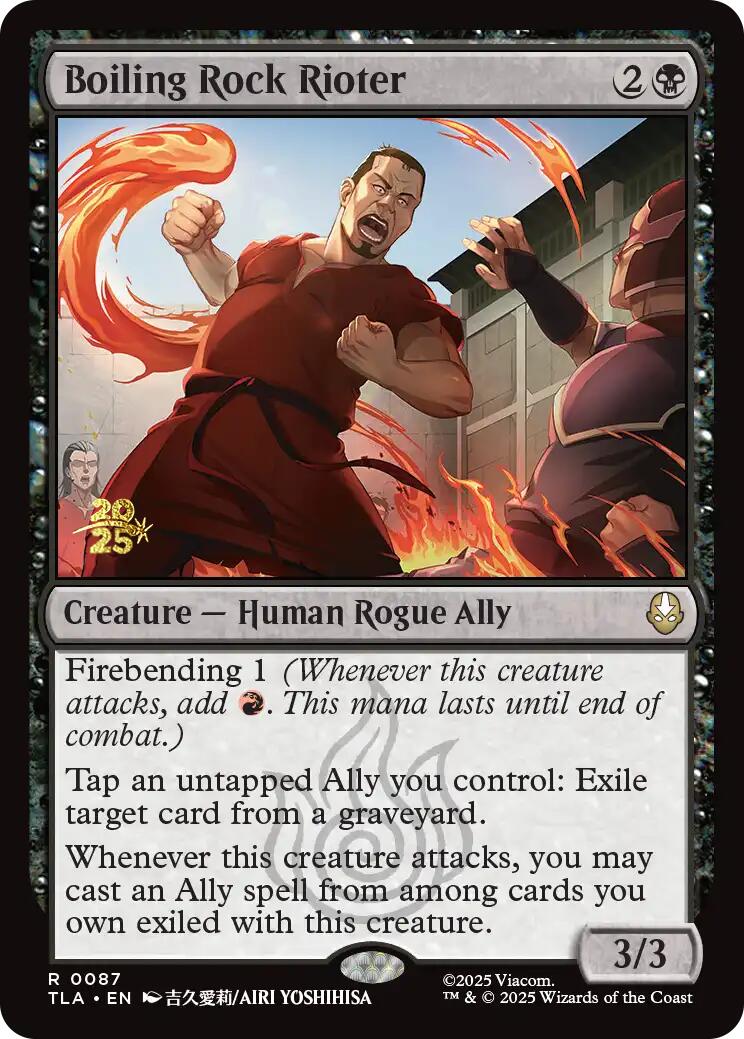 Boiling Rock Rioter [Avatar: The Last Airbender Prerelease Cards] | Cards and Coasters CA