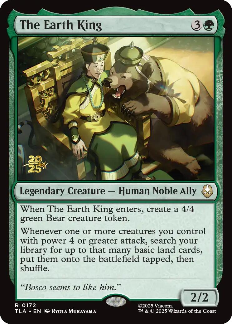 The Earth King [Avatar: The Last Airbender Prerelease Cards] | Cards and Coasters CA