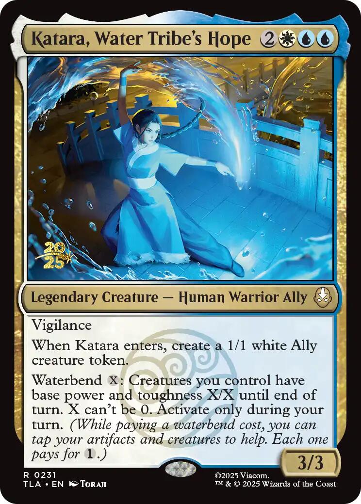 Katara, Water Tribe's Hope [Avatar: The Last Airbender Prerelease Cards] | Cards and Coasters CA