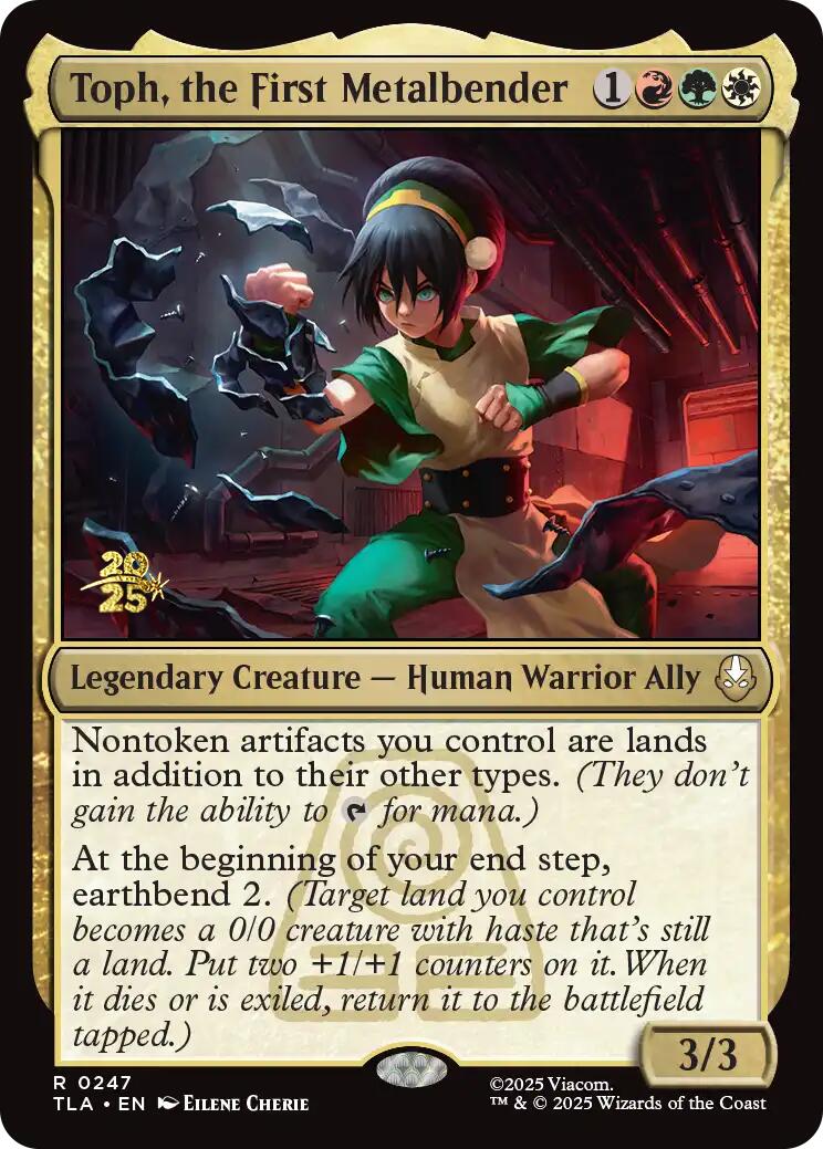 Toph, the First Metalbender [Avatar: The Last Airbender Prerelease Cards] | Cards and Coasters CA
