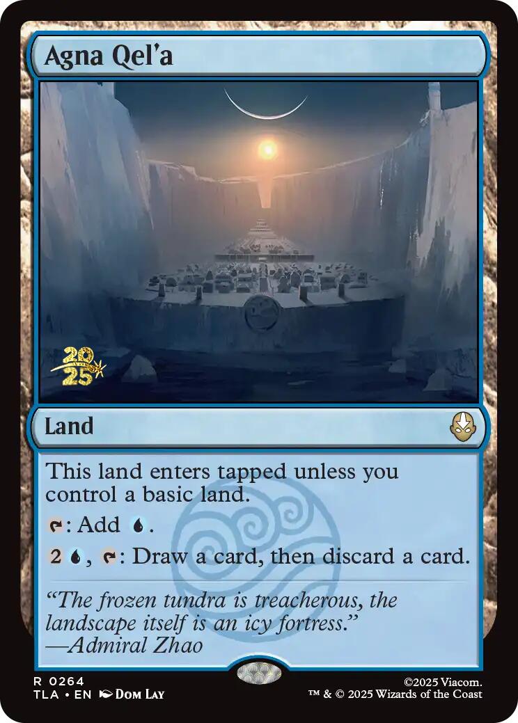 Agna Qel'a [Avatar: The Last Airbender Prerelease Cards] | Cards and Coasters CA