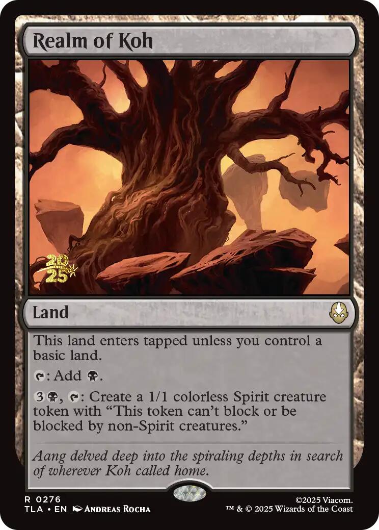 Realm of Koh [Avatar: The Last Airbender Prerelease Cards] | Cards and Coasters CA