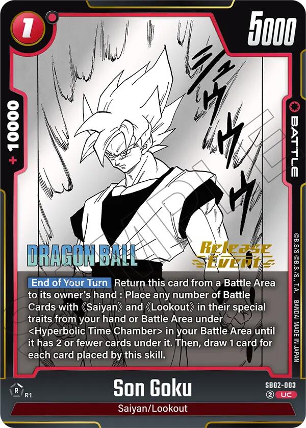 Son Goku (SB02-003) [Manga Booster 02 Release Event Cards] | Cards and Coasters CA