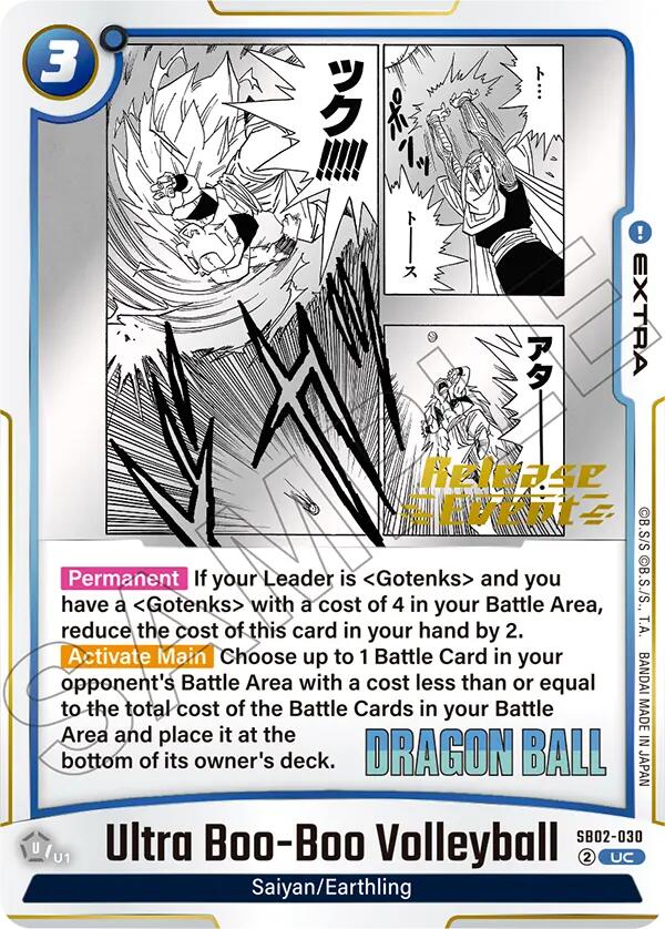 Ultra Boo-Boo Volleyball [Manga Booster 02 Release Event Cards] | Cards and Coasters CA