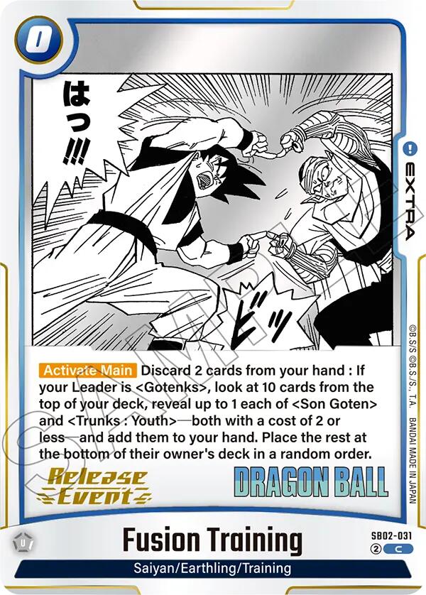 Fusion Training [Manga Booster 02 Release Event Cards] | Cards and Coasters CA