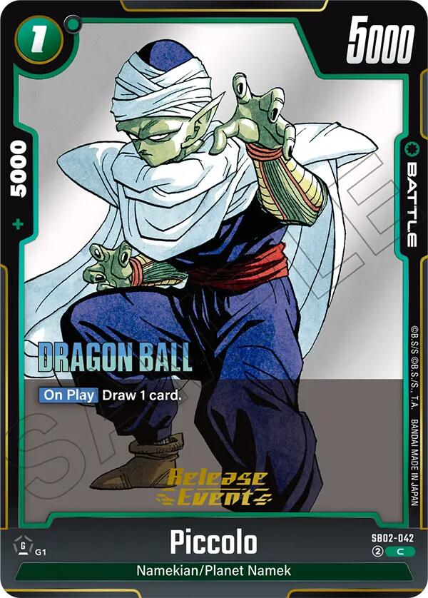 Piccolo (SB02-042) [Manga Booster 02 Release Event Cards] | Cards and Coasters CA
