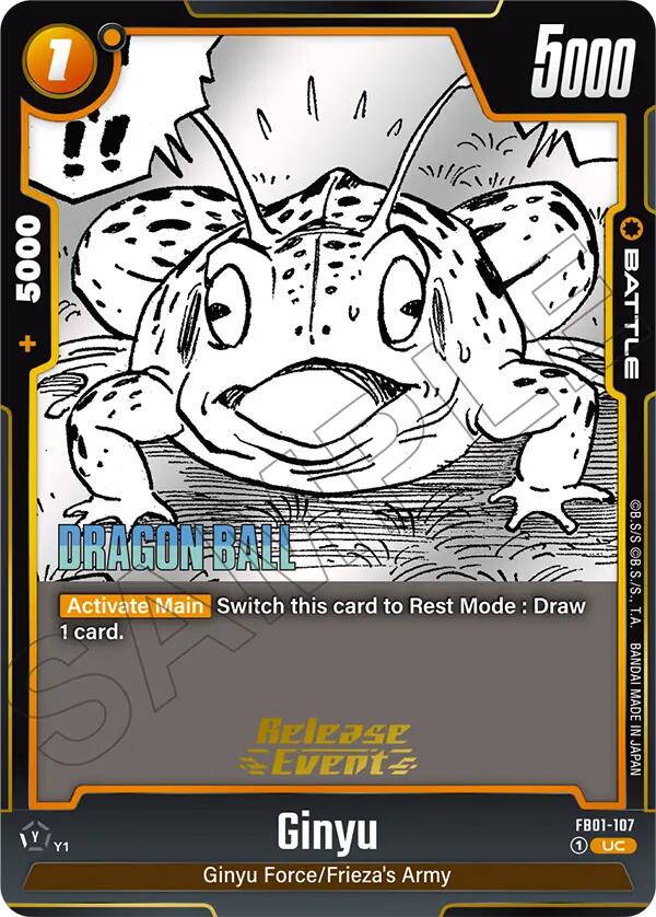 Ginyu (FB01-107) [Manga Booster 02 Release Event Cards] | Cards and Coasters CA