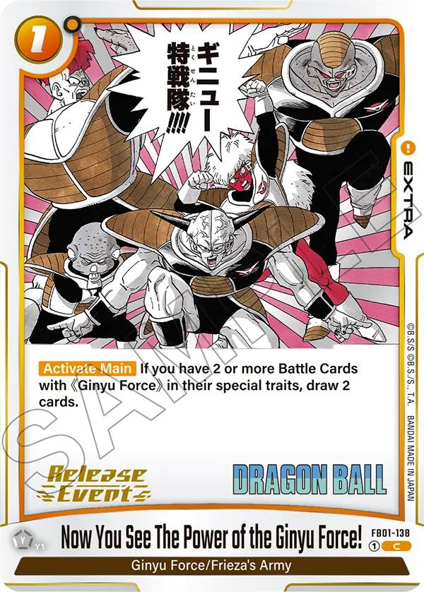 Now You See The Power of the Ginyu Force! [Manga Booster 02 Release Event Cards] | Cards and Coasters CA
