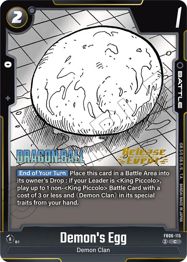 Demon's Egg [Manga Booster 02 Release Event Cards] | Cards and Coasters CA