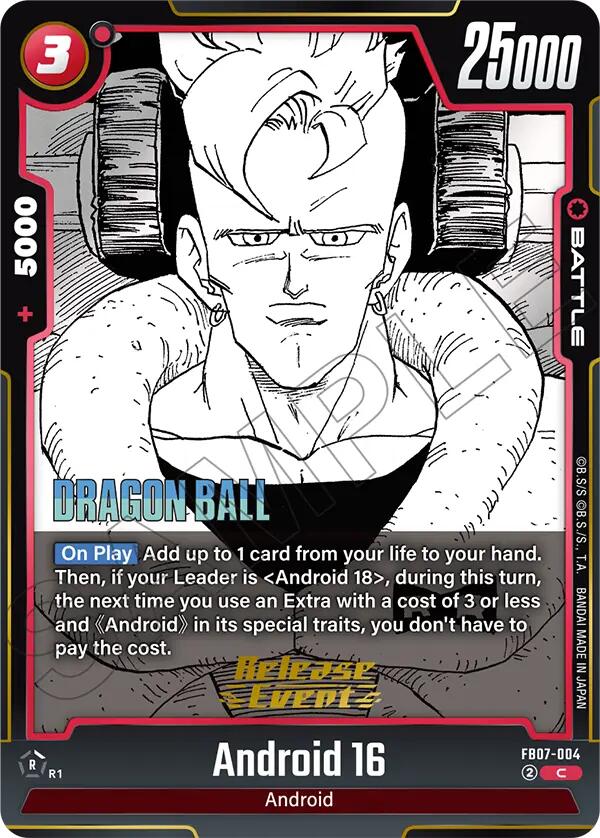 Android 16 [Manga Booster 02 Release Event Cards] | Cards and Coasters CA